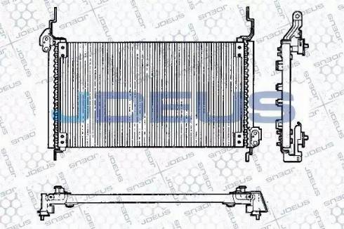 Jdeus RA7110780 - Конденсатор, кондиціонер autozip.com.ua