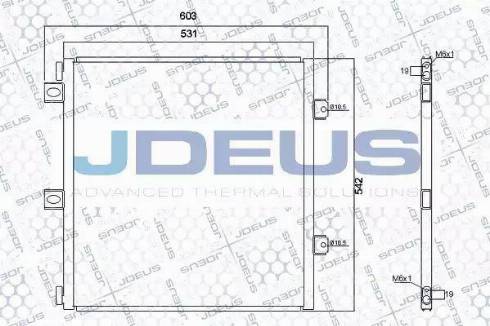 Jdeus RA7230930 - Конденсатор, кондиціонер autozip.com.ua