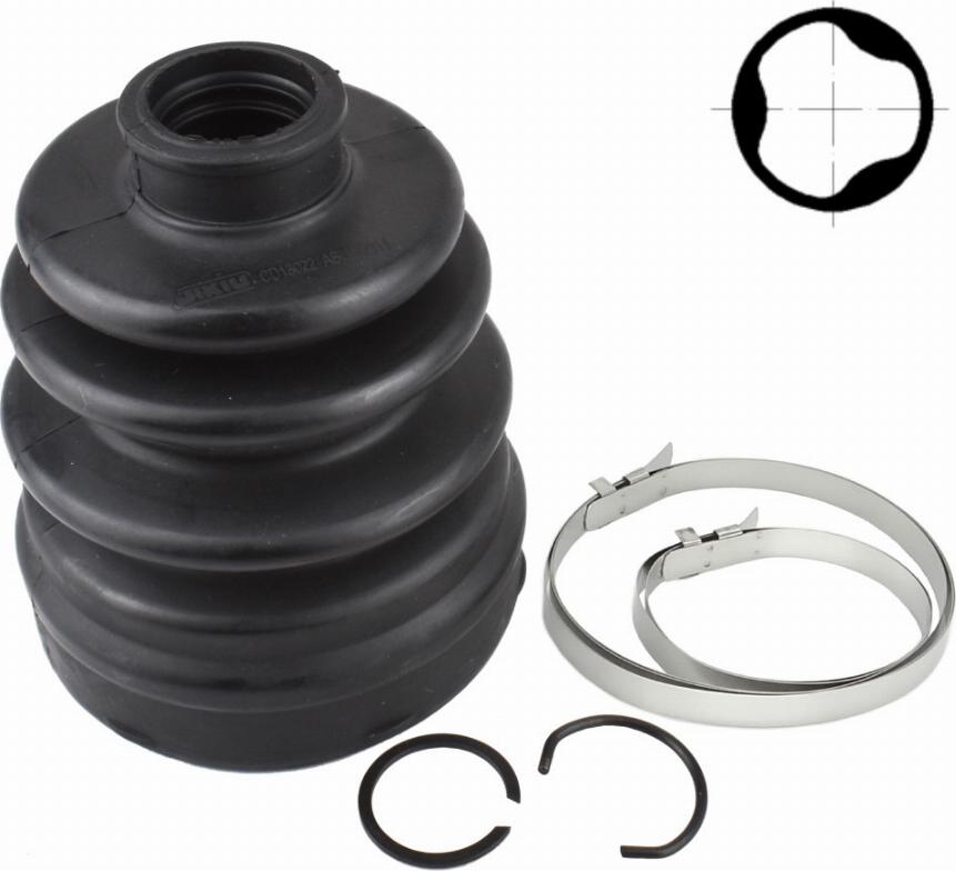 JIKIU CD13022 - Пильник, приводний вал autozip.com.ua