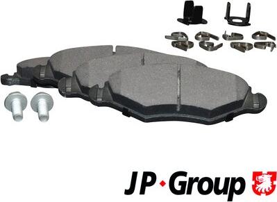 JP Group 4163600910 - Гальмівні колодки, дискові гальма autozip.com.ua