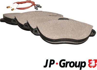 JP Group 4163600610 - Гальмівні колодки, дискові гальма autozip.com.ua