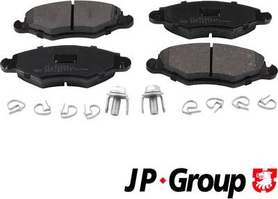 JP Group 4163600710 - Гальмівні колодки, дискові гальма autozip.com.ua