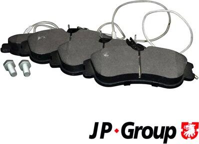 JP Group 4163603810 - Гальмівні колодки, дискові гальма autozip.com.ua