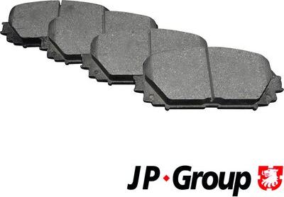 JP Group 4863601610 - Гальмівні колодки, дискові гальма autozip.com.ua