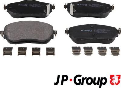 JP Group 4863607810 - Гальмівні колодки, дискові гальма autozip.com.ua