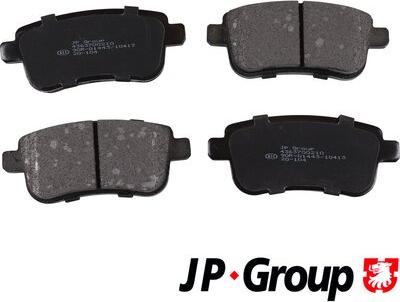 JP Group 4363700210 - Гальмівні колодки, дискові гальма autozip.com.ua
