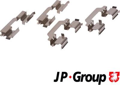 JP Group 1463650610 - Комплектуючі, колодки дискового гальма autozip.com.ua