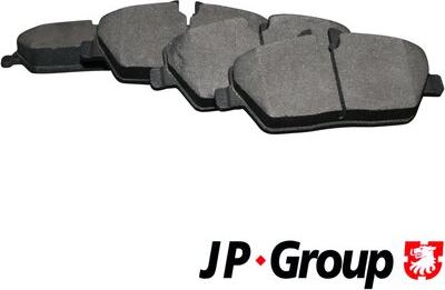 JP Group 1463601210 - Гальмівні колодки, дискові гальма autozip.com.ua