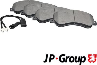 JP Group 1563600210 - Гальмівні колодки, дискові гальма autozip.com.ua