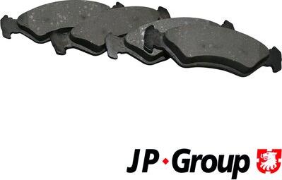 JP Group 1563601510 - Гальмівні колодки, дискові гальма autozip.com.ua