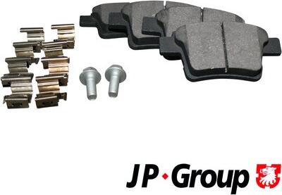 JP Group 1563700510 - Гальмівні колодки, дискові гальма autozip.com.ua