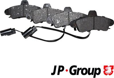 JP Group 1563700310 - Гальмівні колодки, дискові гальма autozip.com.ua