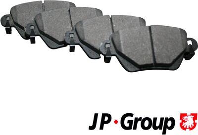 JP Group 1563700210 - Гальмівні колодки, дискові гальма autozip.com.ua