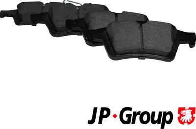 JP Group 1563701510 - Гальмівні колодки, дискові гальма autozip.com.ua