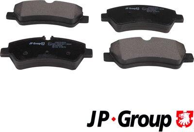 JP Group 1563701810 - Гальмівні колодки, дискові гальма autozip.com.ua