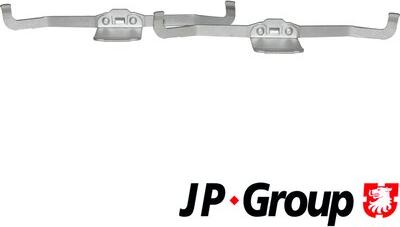 JP Group 1163651110 - Комплектуючі, колодки дискового гальма autozip.com.ua