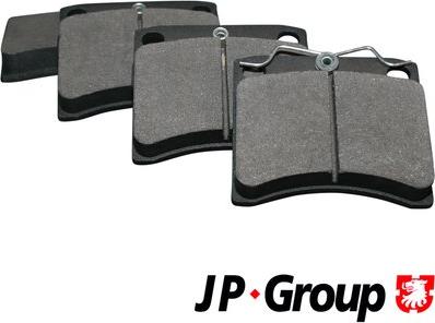 JP Group 1163606610 - Гальмівні колодки, дискові гальма autozip.com.ua