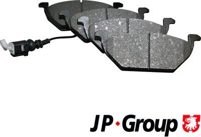 JP Group 1163601010 - Гальмівні колодки, дискові гальма autozip.com.ua