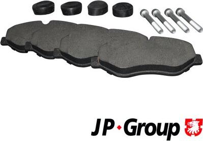 JP Group 1163601710 - Гальмівні колодки, дискові гальма autozip.com.ua