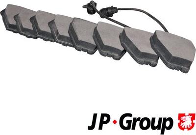 JP Group 1163602710 - Гальмівні колодки, дискові гальма autozip.com.ua