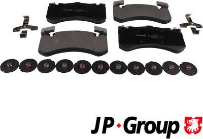 JP Group 1163613410 - Гальмівні колодки, дискові гальма autozip.com.ua