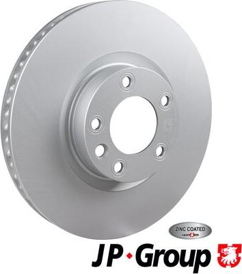 JP Group 1163116580 - Гальмівний диск autozip.com.ua