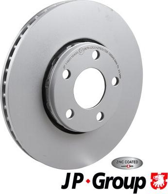 JP Group 1163110400 - Гальмівний диск autozip.com.ua
