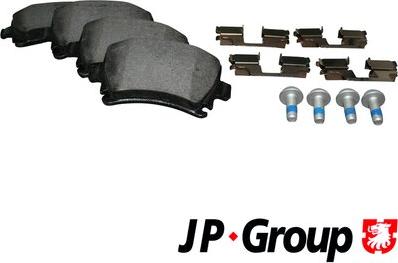 JP Group 1163705410 - Гальмівні колодки, дискові гальма autozip.com.ua
