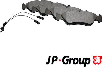 JP Group 1163705510 - Гальмівні колодки, дискові гальма autozip.com.ua