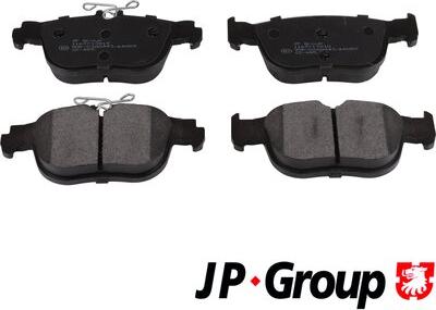 JP Group 1163713810 - Гальмівні колодки, дискові гальма autozip.com.ua