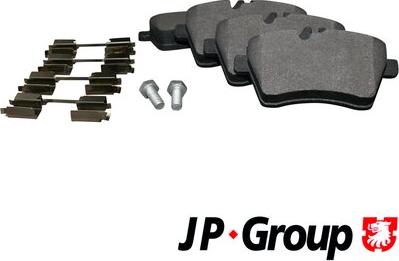 JP Group 1363601510 - Гальмівні колодки, дискові гальма autozip.com.ua