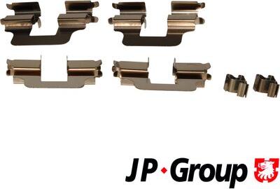 JP Group 1263650710 - Комплектуючі, колодки дискового гальма autozip.com.ua