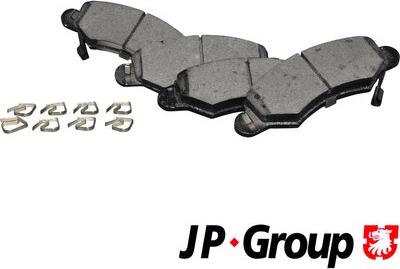 JP Group 1263603010 - Гальмівні колодки, дискові гальма autozip.com.ua