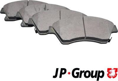 JP Group 1263602510 - Гальмівні колодки, дискові гальма autozip.com.ua