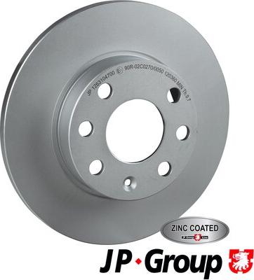 JP Group 1263104700 - Гальмівний диск autozip.com.ua