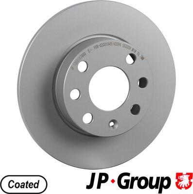 JP Group 1263107800 - Гальмівний диск autozip.com.ua