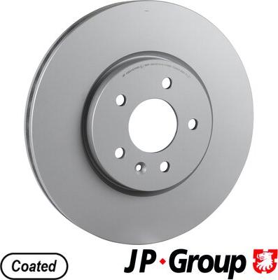 JP Group 1263107200 - Гальмівний диск autozip.com.ua