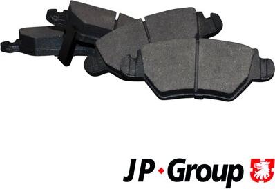 JP Group 1263700210 - Гальмівні колодки, дискові гальма autozip.com.ua