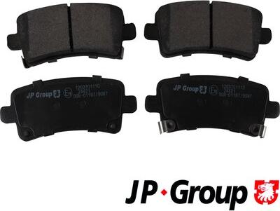 JP Group 1263701110 - Гальмівні колодки, дискові гальма autozip.com.ua