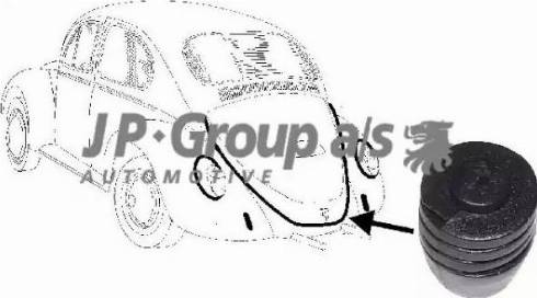 JP Group 8180150106 - Зажим, молдинг / захисна накладка autozip.com.ua