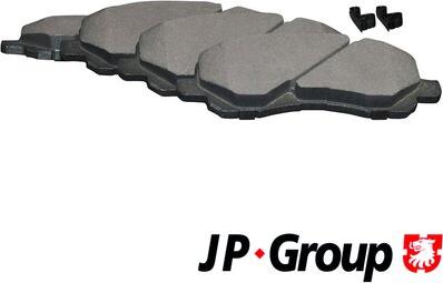 JP Group 3963600410 - Гальмівні колодки, дискові гальма autozip.com.ua