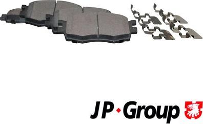 JP Group 3563600610 - Гальмівні колодки, дискові гальма autozip.com.ua