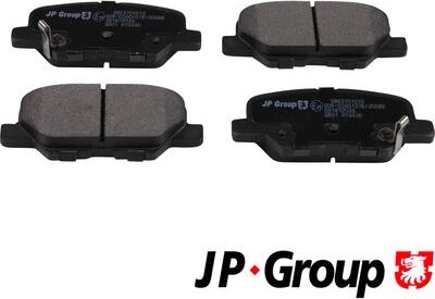 JP Group 3863701010 - Гальмівні колодки, дискові гальма autozip.com.ua