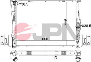 JPN 60C9009-JPN - Радіатор, охолодження двигуна autozip.com.ua