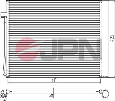 JPN 60C9082-JPN - Конденсатор, кондиціонер autozip.com.ua