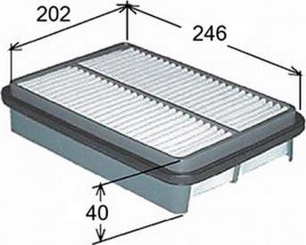 JS Asakashi A9204 - Повітряний фільтр autozip.com.ua