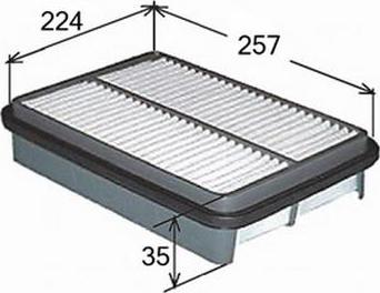 JS Asakashi A9203 - Повітряний фільтр autozip.com.ua