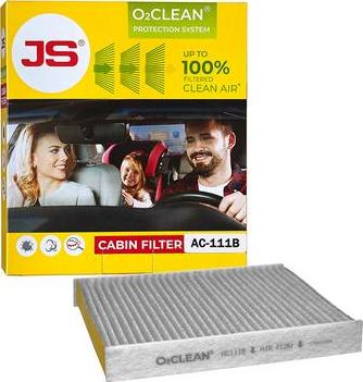 JS Asakashi AC111B - Фільтр, повітря у внутрішній простір autozip.com.ua