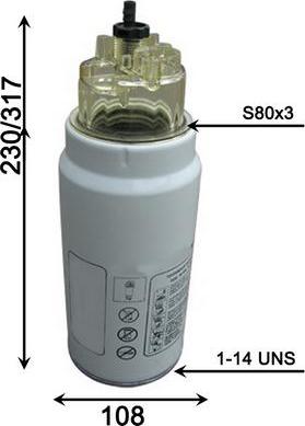 JS Asakashi FC0032S - Паливний фільтр autozip.com.ua