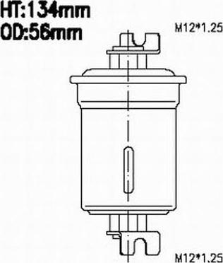 JS Asakashi FS6043 - Паливний фільтр autozip.com.ua